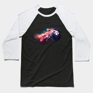 Nebula Flowers - Cute Fox Baseball T-Shirt